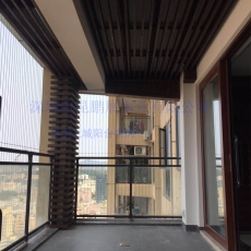 芬蘭木陽臺裝飾(保利上城))