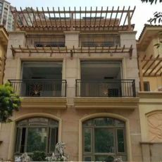 別墅陽臺(tái)花架